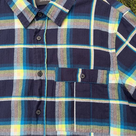 Scotch & Soda Checked Shirt with Patch Pocket Plaid Button Down Collared Flannel - Picture 5 of 12